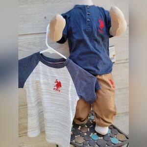 U.S. Polo ASSN.  Boys  set 3 piece
